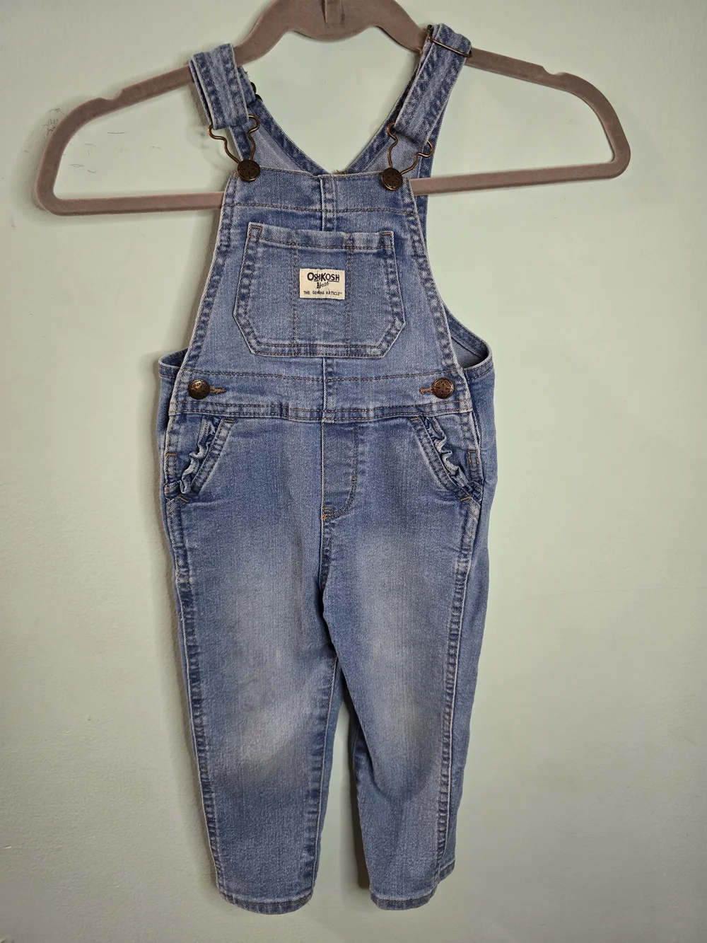 OshKosh B'gosh Light Blue Denim Kids Overalls